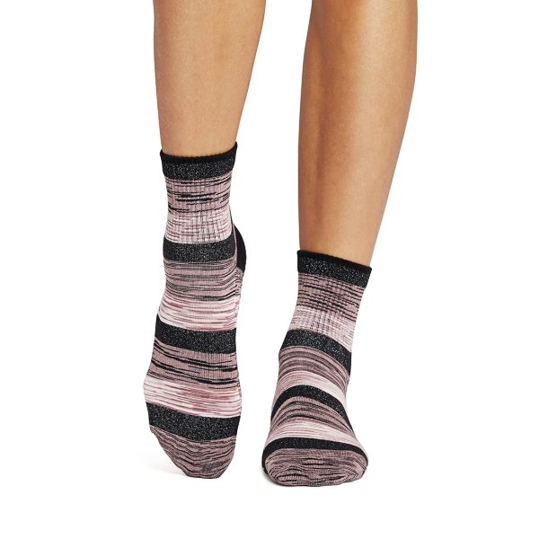 ⁦Socks Grip Aria-גרבי אחיזה לפילאטיס יוגה ובר - Wildflower Space Dye, Medium⁩ – תמונה ⁦16⁩