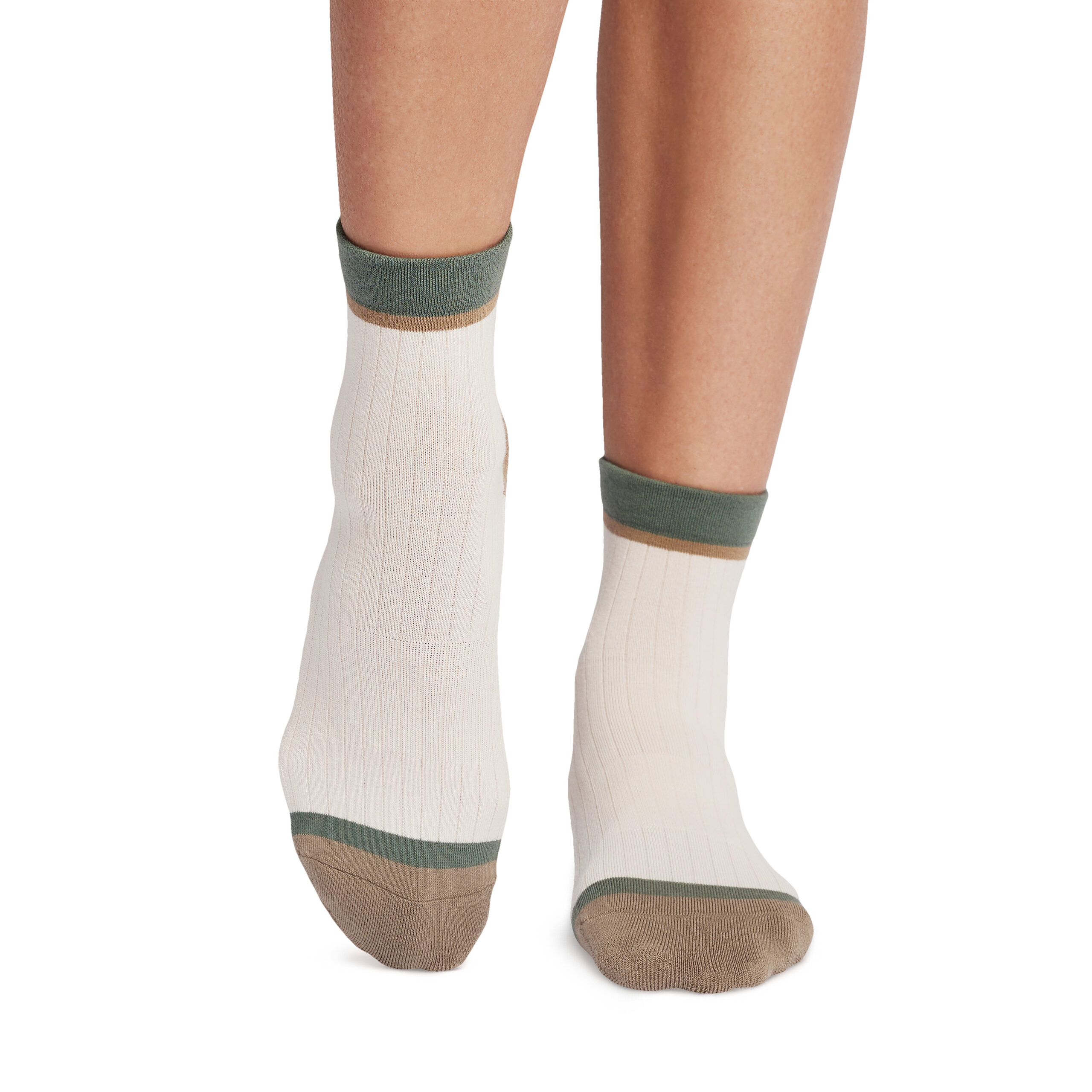 Socks Grip Aria-גרבי אחיזה לפילאטיס יוגה ובר - Wildflower Space Dye, Medium – תמונה 10