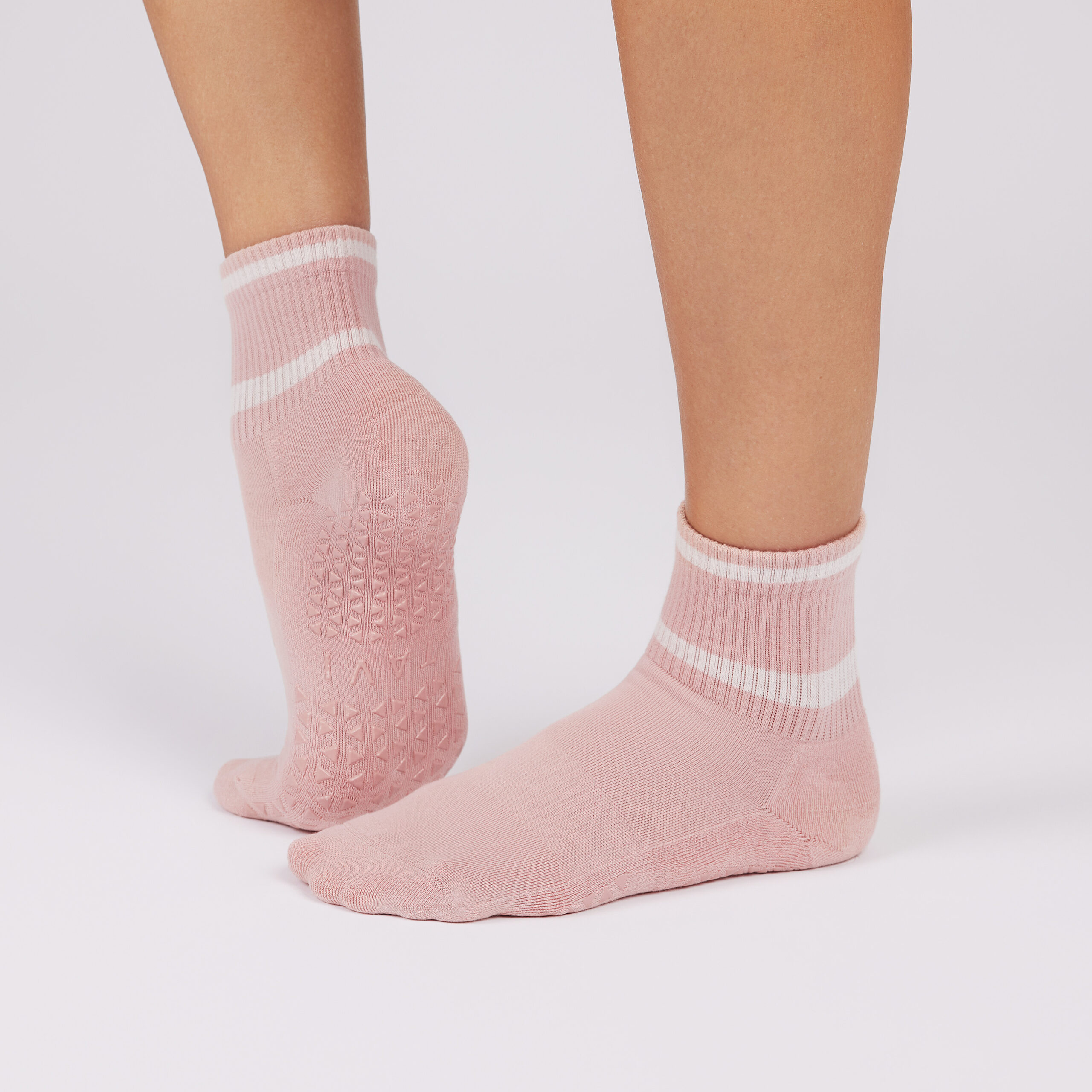 Socks Grip Aria-גרבי אחיזה לפילאטיס יוגה ובר - Wildflower Space Dye, Medium – תמונה 5